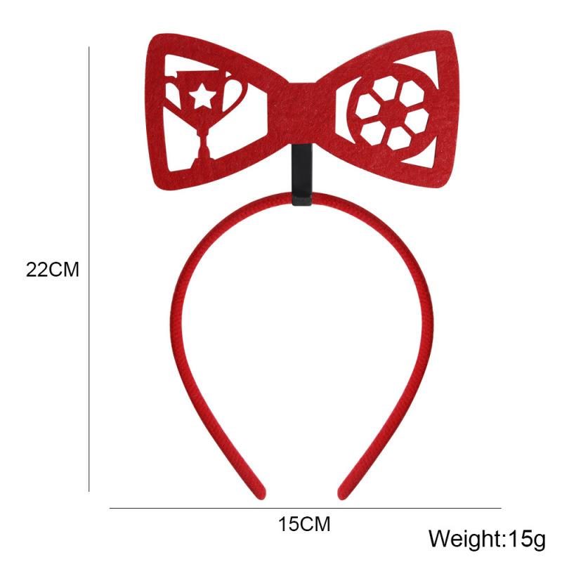 2022 Qatar VM Pannband Fotboll Fotboll Pokal Håraccessoarer Hawaiipartyartiklar