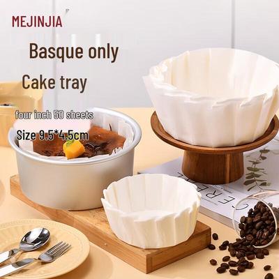 Meijinjia 4-inch Round Basque Cake Parchment Liners