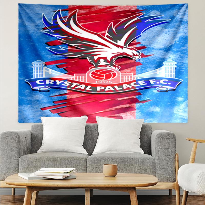 Crystal Fc Crest Printed Printed Tapestry, for Bedroom,Livingroom, dormitory, Large Wall Decor, Fabric Decor Fan Birthday Gifts