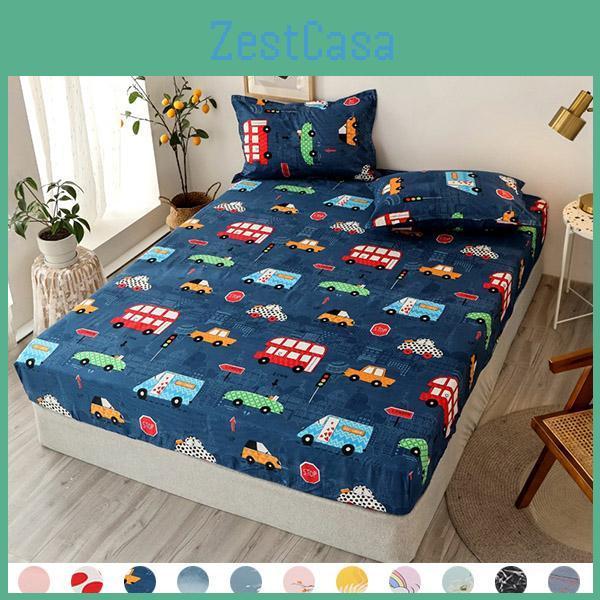 Sheet Bed Cotton Fashion Cover Non Slip Dustproof Mattress Protector Single Twin Full Double Queen King Size