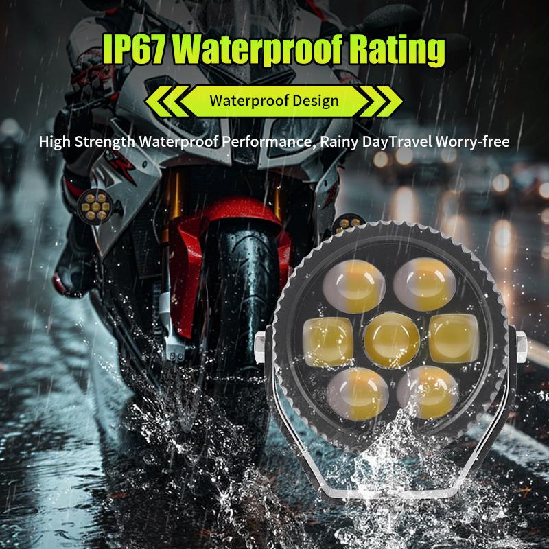4D 70W LED Work Light Spotlight Fog Lights Driving Lamp For BMW R1200GS R1250GS F800 F850 F900 Motorcycle SUV ATV UTV Truck