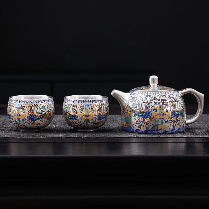 

Zhexuan Silver-Plated Ceramic Tea Set