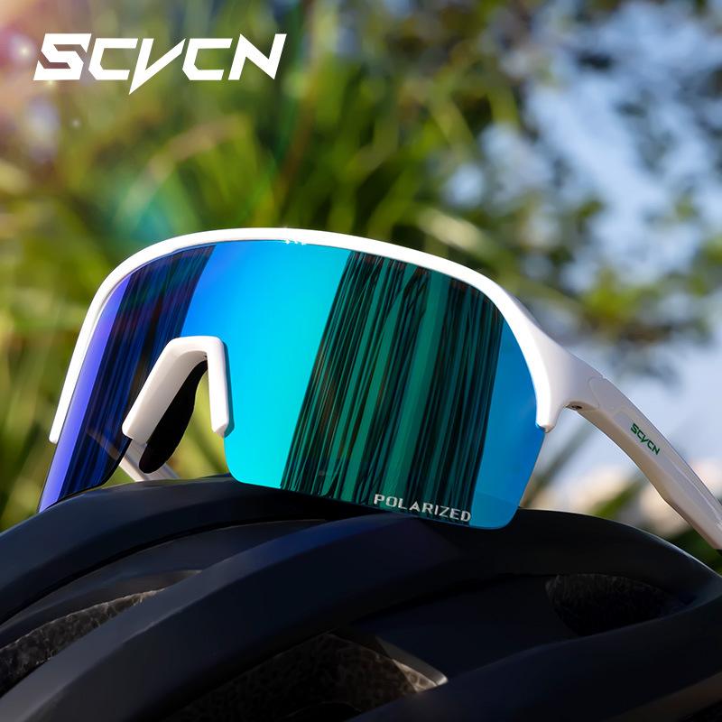 SCVCN Cycling glasses, mountaineering, hiking, bicycle windproof sunglasses, women's prescription polarized goggles, men's UV protection glasses
