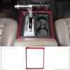 Red Carbon Fiber Center Console Gear Panel Trim Sticker for Hummer H2 2003-09