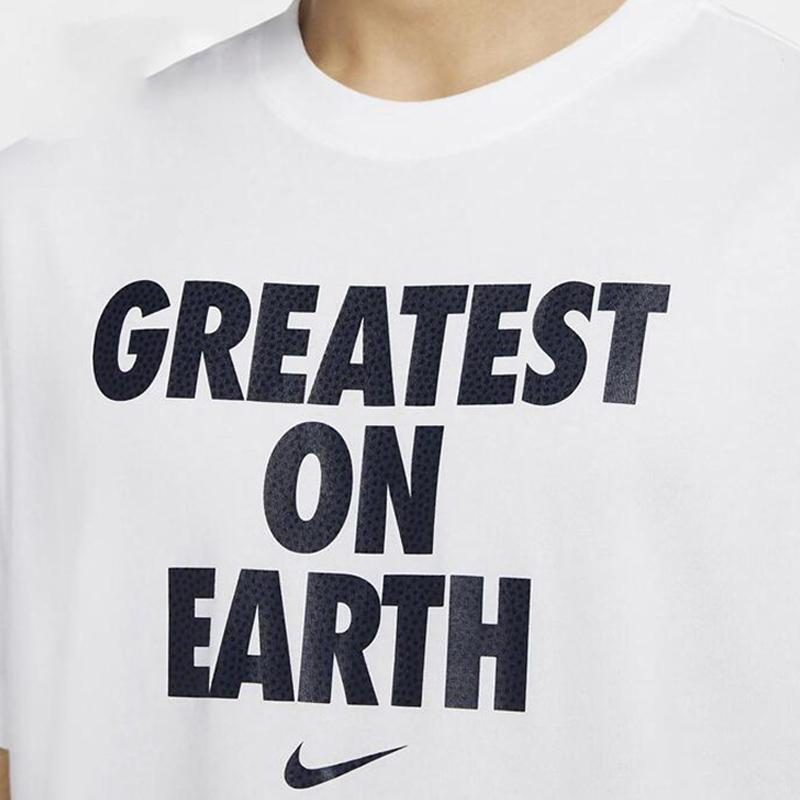 Nike American Vintage Letter Logo Print Casual Short Sleeve T-Shirt Men T-Shirts White DJ3716-100