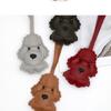 Multipurpose Elegant Dog Themed Sturdy PU Leather Keyring Fashion Accessory for Car Bags and Personalize Styles