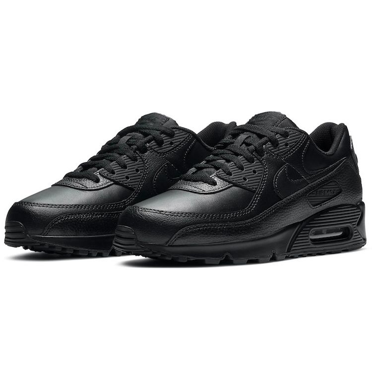 Nike Air Max 90 Leather Triple Black Men Sneakers CZ5594-001