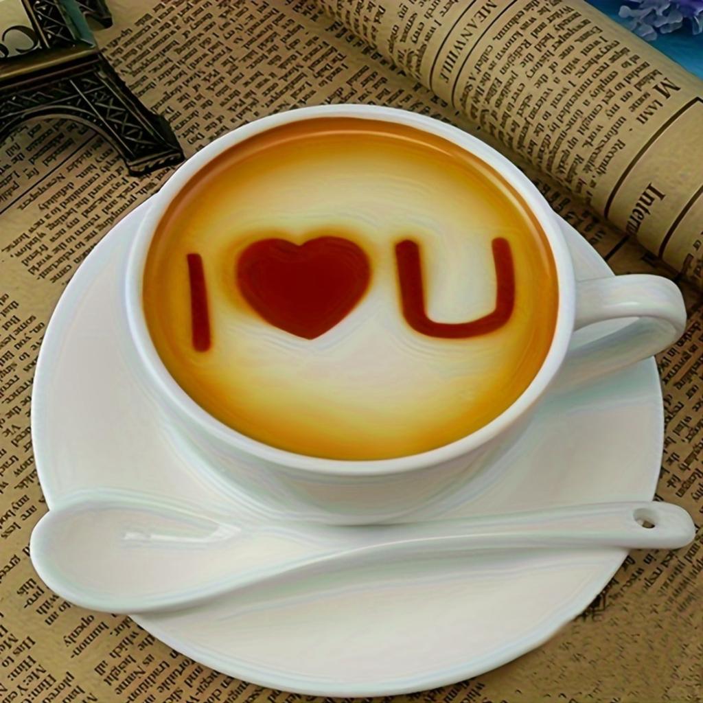 16 Kaffee-Muster Kaffee-Kunst Kunststoffformen
