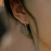 Elegant Anti-Hetian Jade Earrings: Simple, Versatile, and Artistic, Perfect for Women Seeking a Gentle and Fresh Touch.