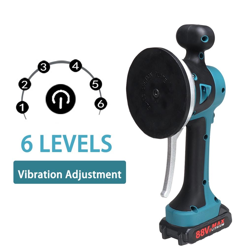 6 Gear Electric Tile Machine Wall Floor Dual-purpose Vibrator Beater Household Machine for DIY Decorating Tools