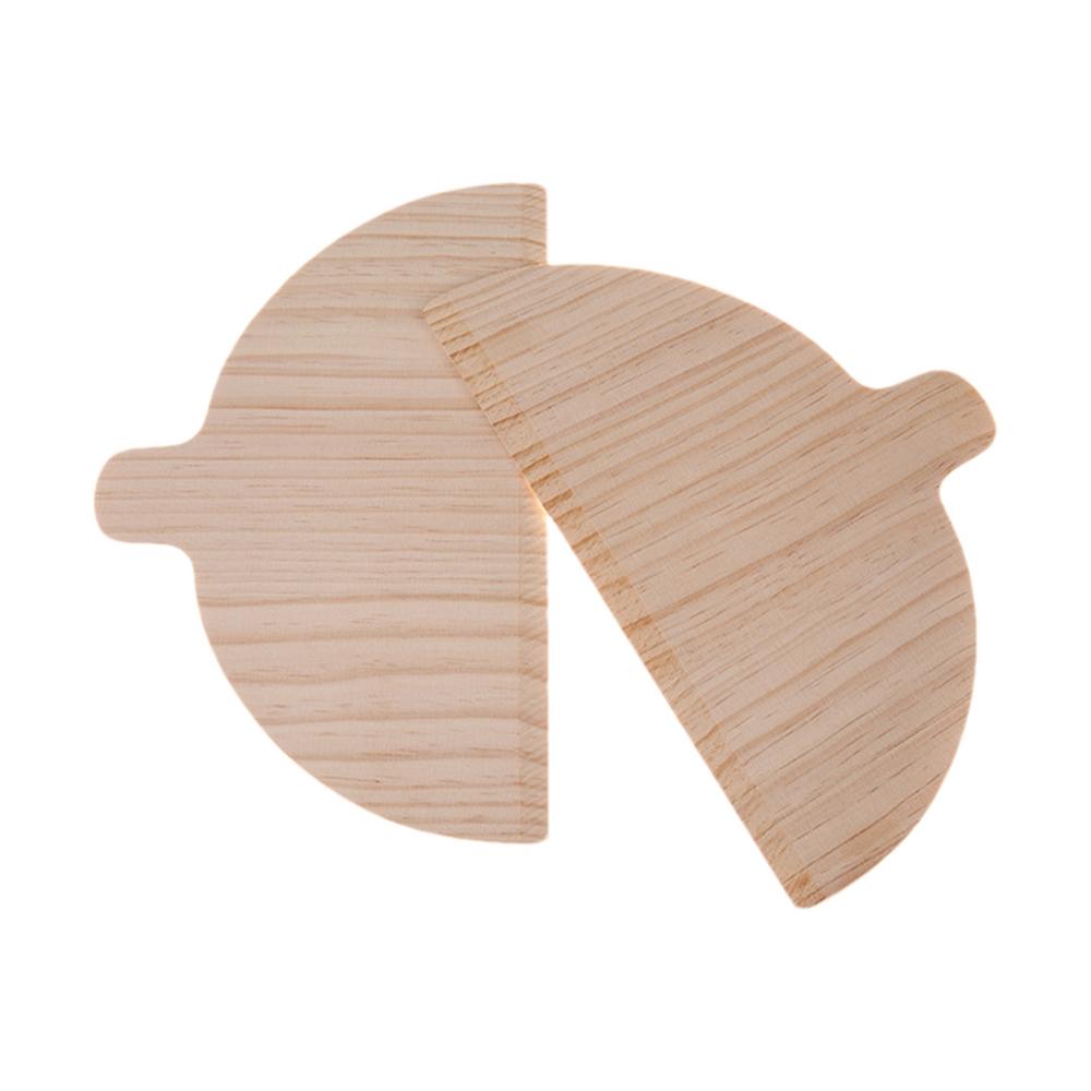 

2pcs Wooden Pizza Serving Plate Wooden Pizza Peel Portable Pizza Pan Semi-Circular Pizza Board Set Multifunctional Kitchen Tool