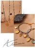 European-American Geometric Woven Rope Jewelry Set: Natural Stone Bracelet & Necklace