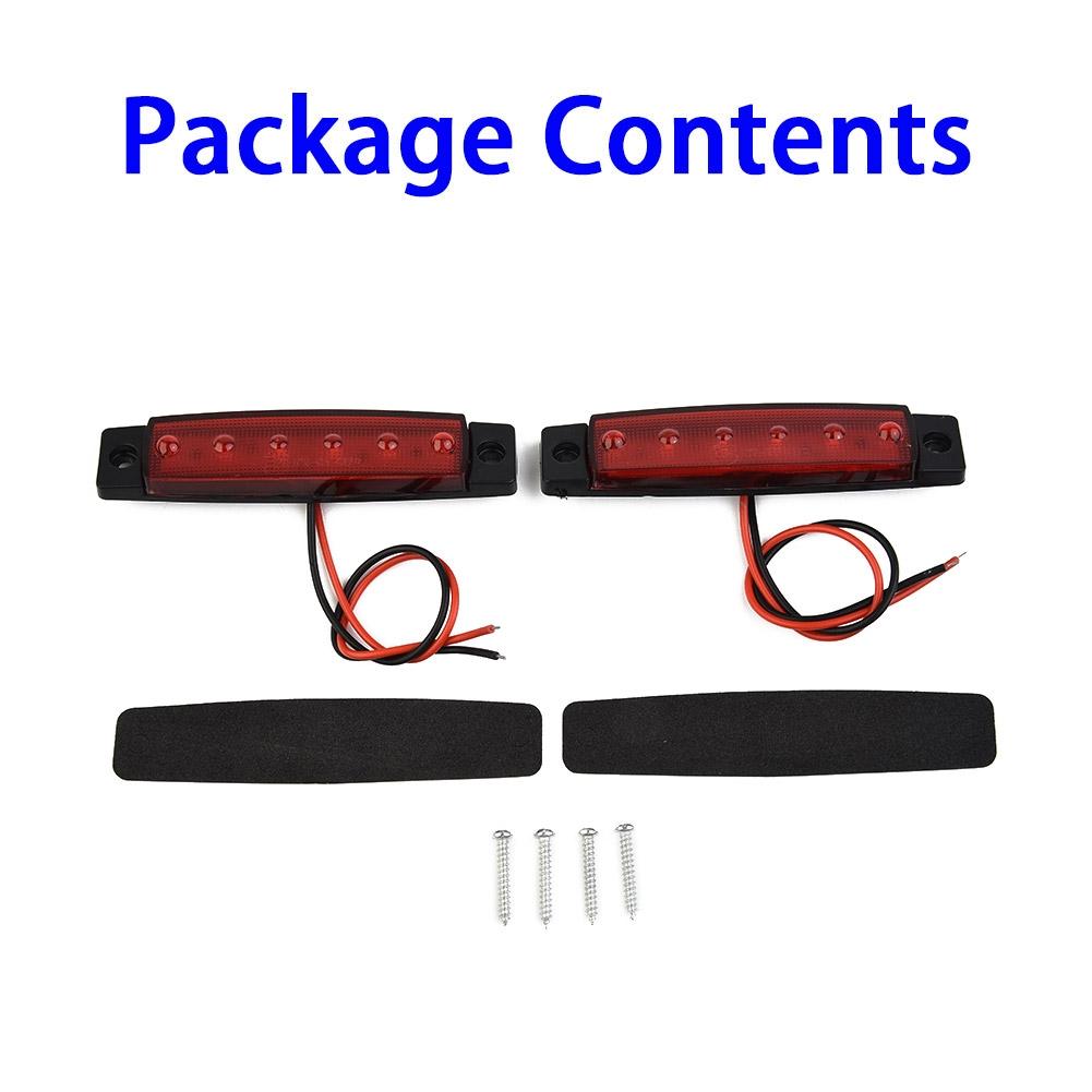 Stop 2x For Truck Mount Trailer Light Tail Brake Kits Dc Sealed Rv Red Bar Turn