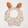 Baby Cotton Bib Cartoon Rabbit Ears Feeding Towel Water Absorbent Saliva Towel Newborns Burp Cloth for Boy Girls Accessories