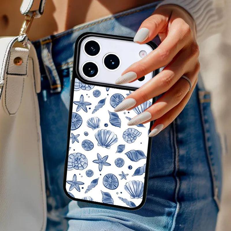 Sea Shells Phone Case For iPhone 17 Air 14 15 13 12 Max Cover For Apple 16e 11 Pro Max Plus Coque