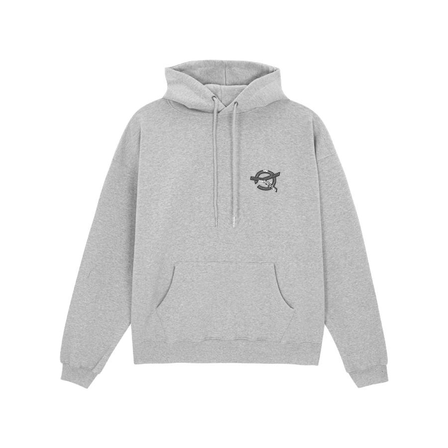 Back Stitch Logo Hoodie - Grey