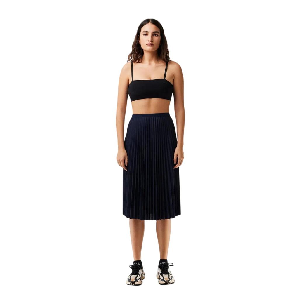 Lacoste Womens/Ladies Pleated Polyester Midi Skirt
