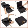 6pcs Black Gift Boxes with Lids and Golden Ribbon Groomsmen Proposal Boxes Craft Boxes for Presents Birthday Wedding Bridesmaid Graduation