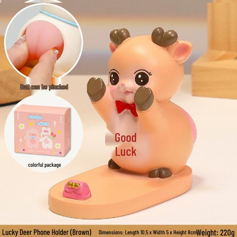 Adorable Cat Phone Holder for Office Desk - Stable Desktop Decoration Ornament