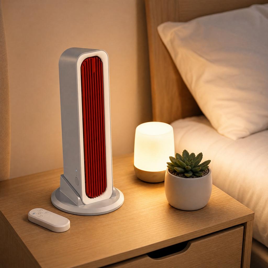 Wall- Bladeless Tower Fan, Portable Rechargeable Oscillating Fan for Desk Home