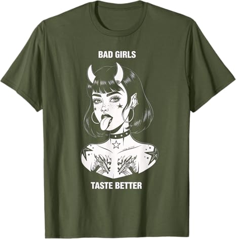 2025 new model Bad Taste Better Tattoo Devil Halloween Unisex Women T-Shirt Best Gift for BadLovers Awesome Saying Tee Graphic Outf