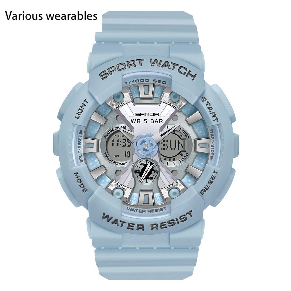 Ceas electronic simplu pentru bărbați, stil Harajuku, sport digital la modă, impermeabil, pentru bărbați și femei, versiune coreeană, pentru studenți