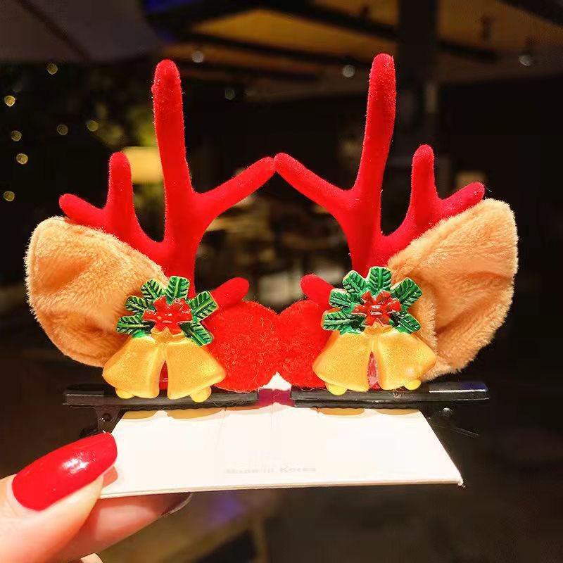 Mori-Style Christmas Antler Headband: Cute Versatile Hair Clip for Christmas Eve Outfit and Decoration