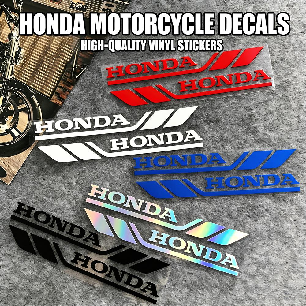 Reflective & Laser Hollow Letter Carved Stickers for Honda Motorcycle Fuel Shock Absorber Helmet and Car Rearview Mirror Decals
