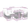 Garden Sofa Set with Storage 9 pcs Black Poly Rattan