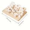 1pc Solid Wood Jewelry Display Stand,Multi-functional Showcase,Suitable for Rings, Card Storage,and Visits,The Best Holiday Gift