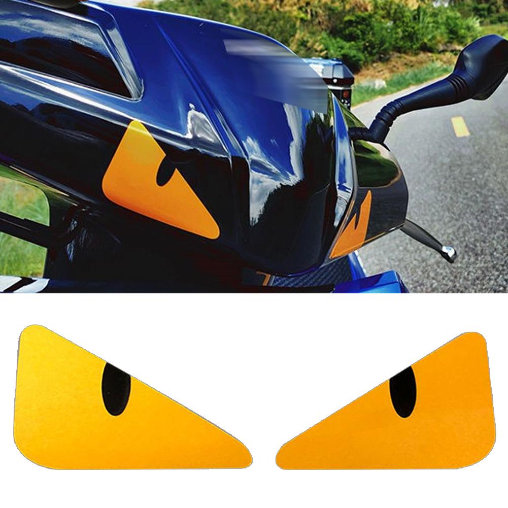 2Pcs Motorcycle Devil Eye Sticker Waterproof Helmet Sticker for Motorbike Car Window Body Decoration Stickers Decals Vinyl