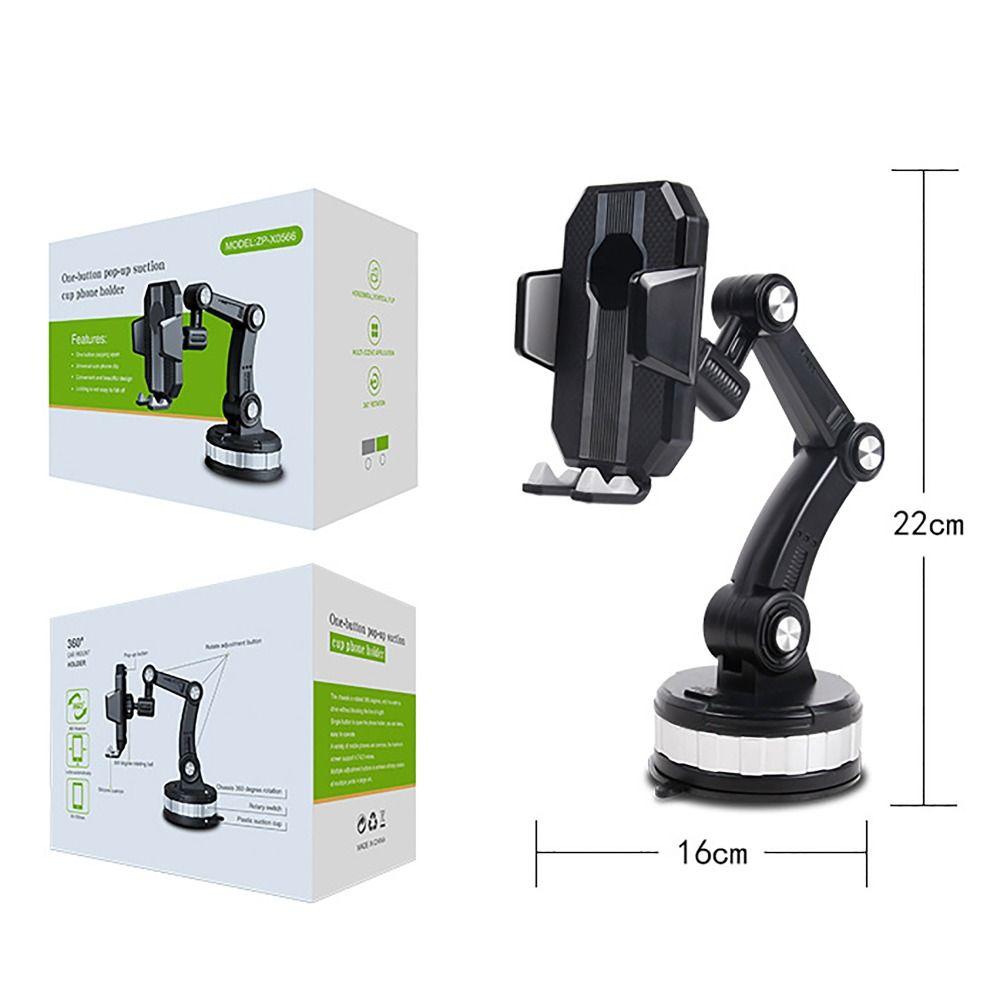 360° Rotating Car Phone Holder Anti Shaking Fixed Shockproof Smartphone Holder Suction Cup Type Car Phone Bracket