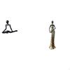 Creative Abstract Thinker Lady Statue Unique Decorative Figurine Vintage Tribal Sculpture Ornament