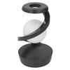 Modern Spiral Bedside Lamp Innovative 3D Visual Levitation Ball LED Table Lamp for Bedroom Living Room Office Grey