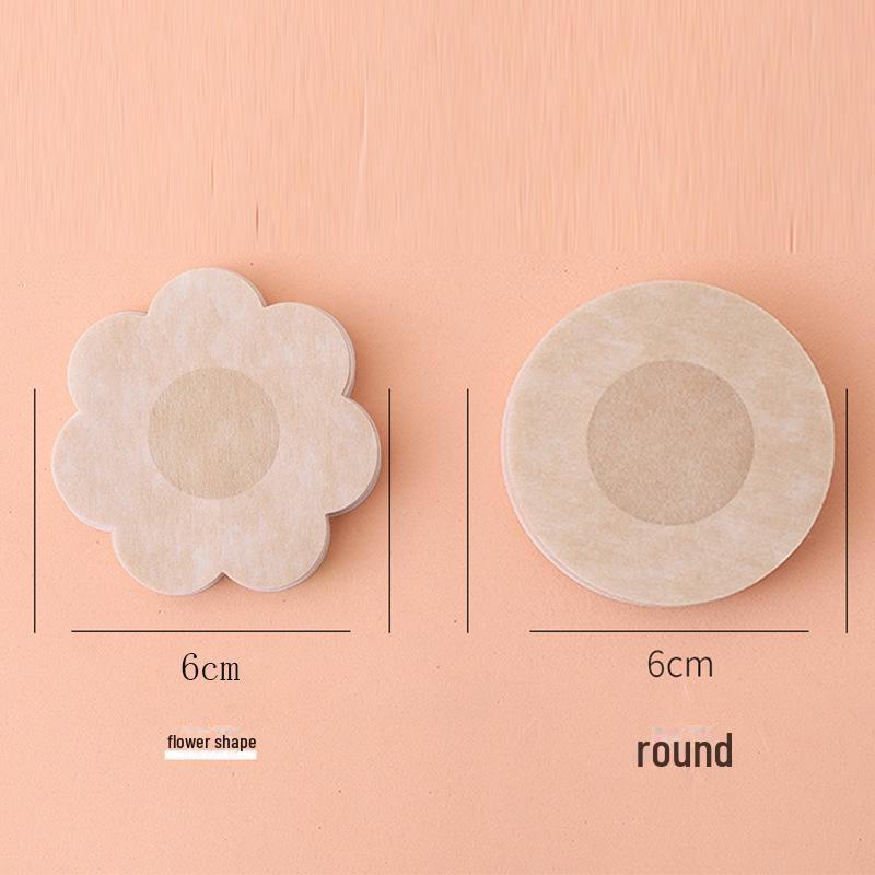 Ultra-Thin Breathable Non-Woven Nipple Covers: Invisible, Anti-Bump, Disposable Breast Stickers for Women