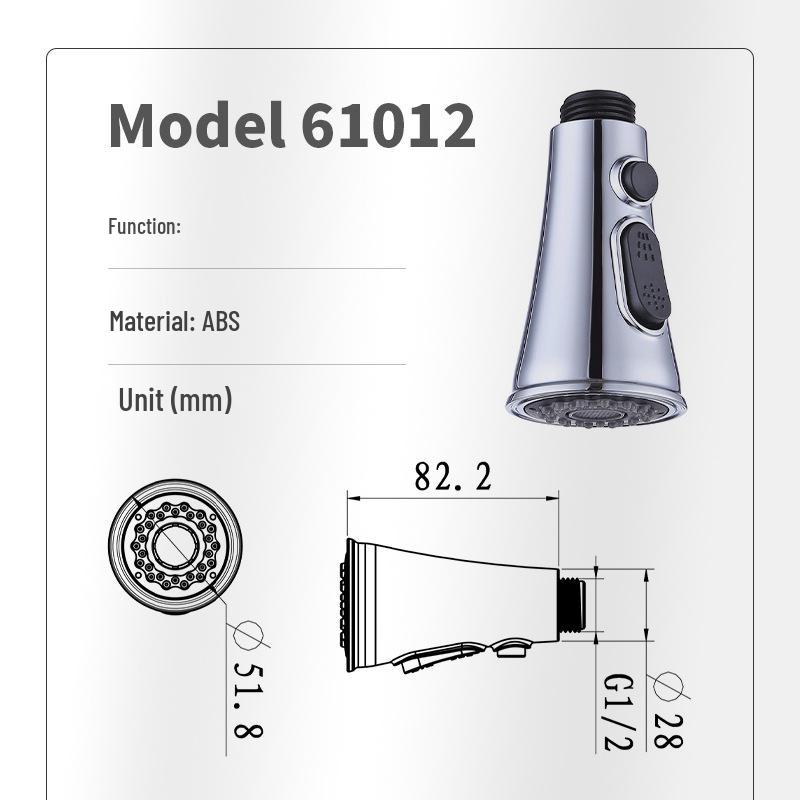 Pull-Out Kitchen Sink Faucet Aerator Spray Head