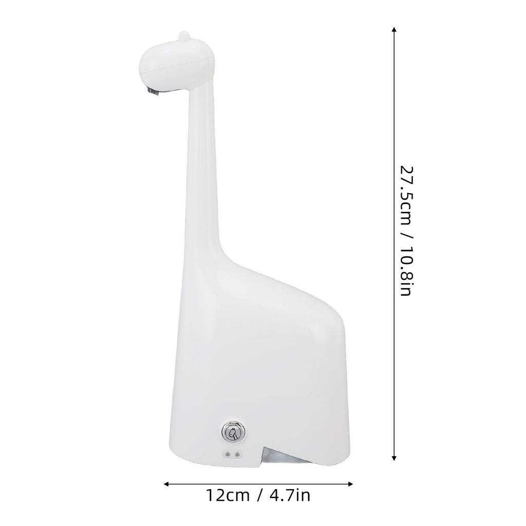 Automatic Soap Dispenser Touchless Foaming Soap Dispenser 200ml USB Rechargeable Adjustable Foam Soap Dispenser for Bathroom Kitchen Giraffe Shaped