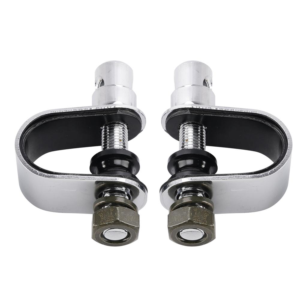 Chromovaná retro obdélníková zrcátka s úchytem pro Cafe Racer Bobber Chopper Tracker