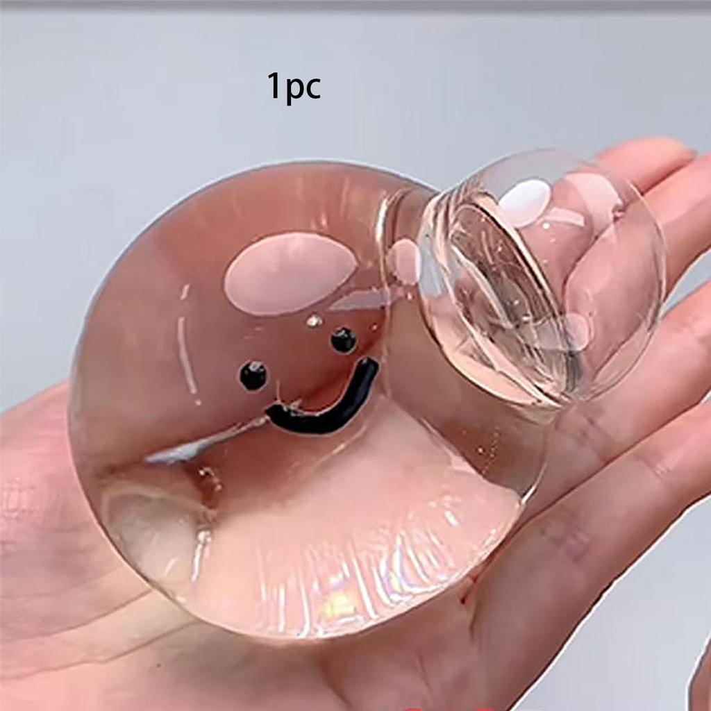 Transparent Crystal Ball Kneading Music, Slow Rebound Transparent Ball Squeezing Artifact, Creative Stress Relieving Toy