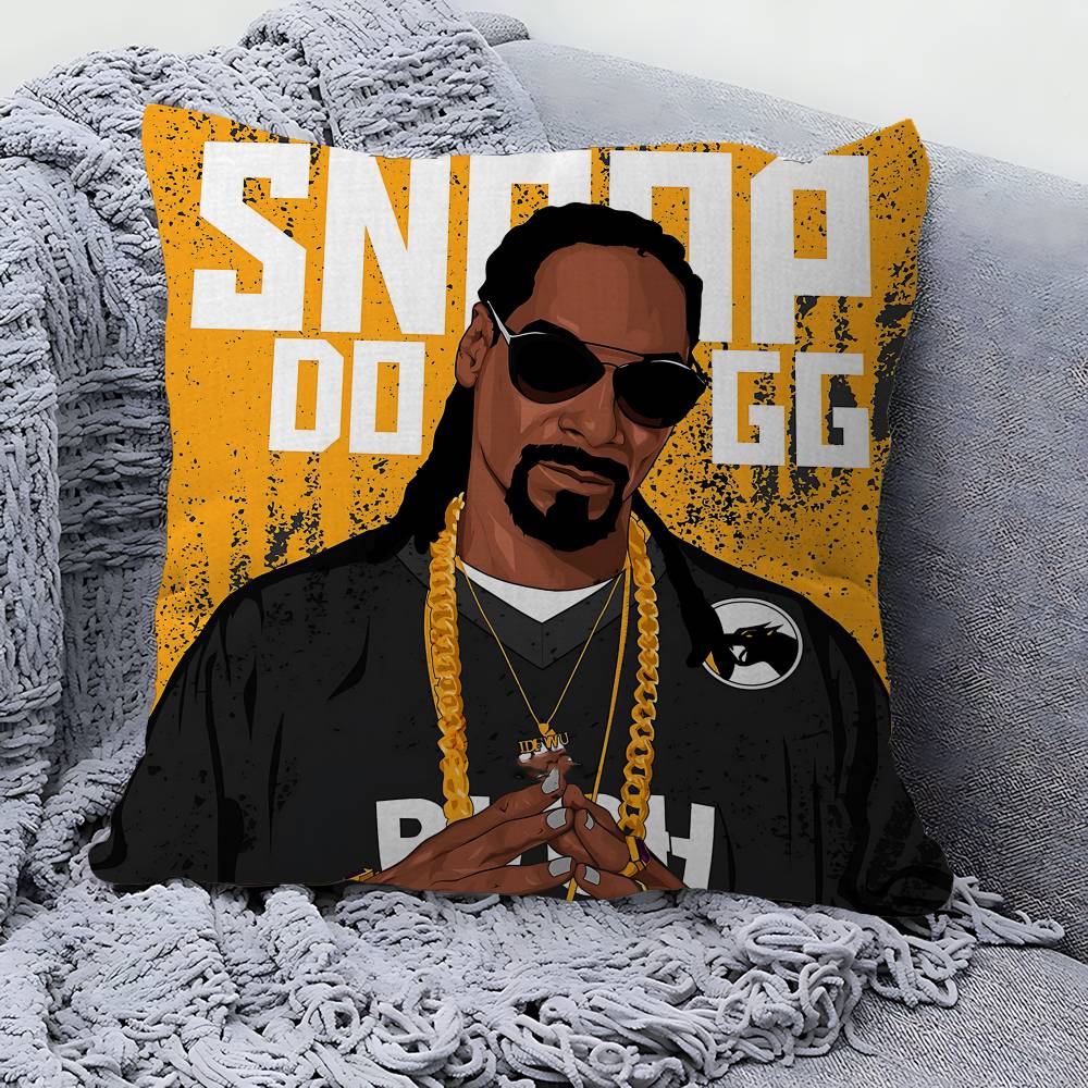 Famous Hip-Hop Rapper S-Snoop D-Dogg Pillow Anime Pillow Sofa Bed Head Pillow Cover Cushion Cover 45X45 Cm Fashion