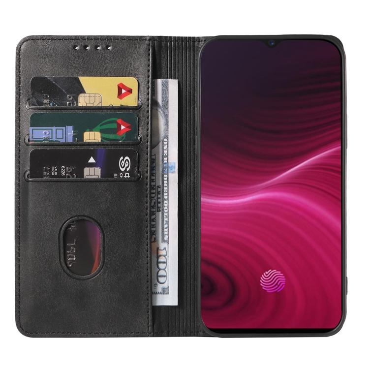 Für Realme X2 Pro Leder-Handyhülle mit Magnetverschluss