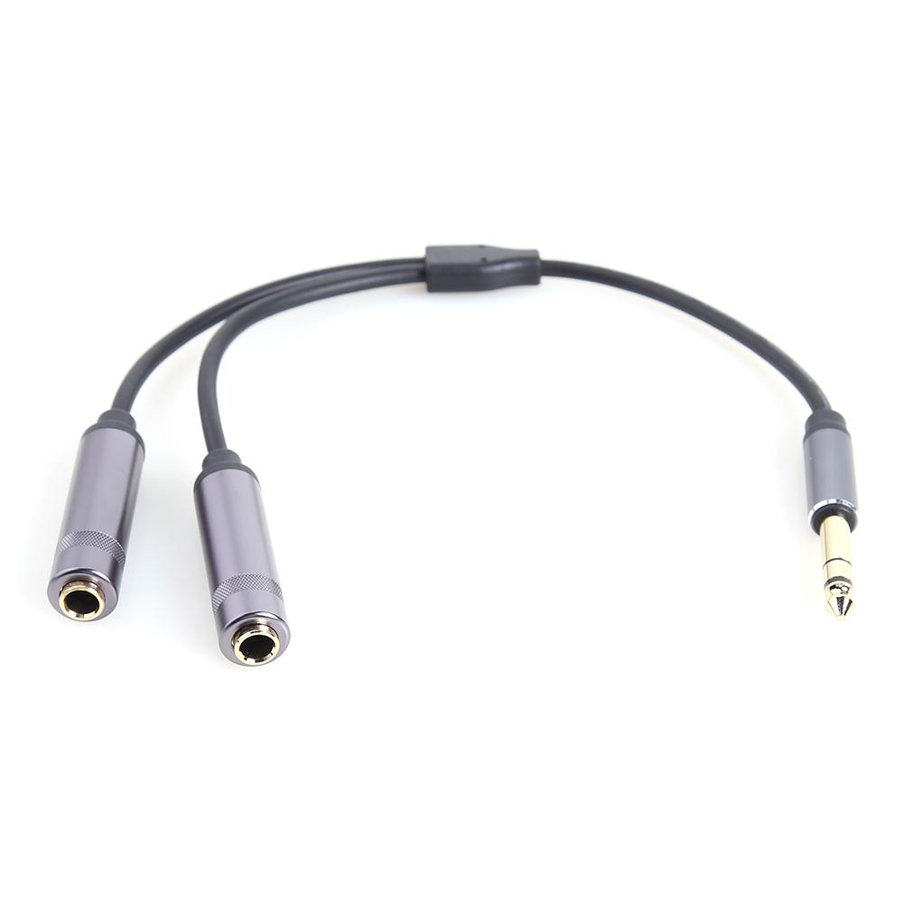 6,35 mm Stereo Stecker Stecker auf Dual 6,35 mm Jack Buchse Splitter Adapter 6,35 mm Stereo Stecker Stecker auf Dual 6,35 mm Jack Buchse Splitter Adapter