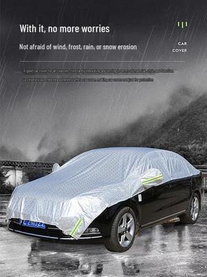 Auto Zonnescherm Half-Cover: Zonbescherming, Warmte-isolatie, Regenbestendig, Stofbestendig, Sneeuwscherm