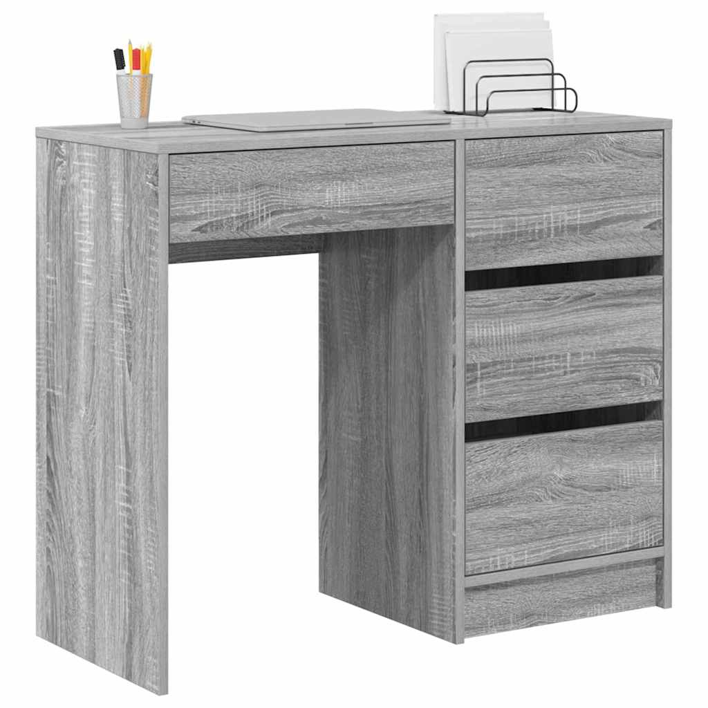 Desk Grey Sonoma 90 x 37.5 x 75 cm Particleboard