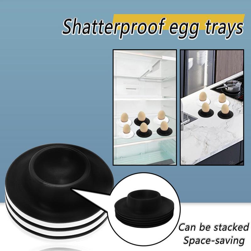 Stackable Egg Cup Container Portable Egg Tray Holder Shatterproof Anti-Spill Protection Serving Dishes Kitchen Accessories