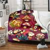 1pcSuper Mario Adventure: Soft Comfortable Blanket - Perfect for All Seasons, Ideal Gift for Gamers Ev