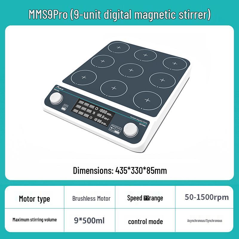 Laboratory Multi-Position Digital Magnetic Stirrer with Heating & Constant Temperature Control