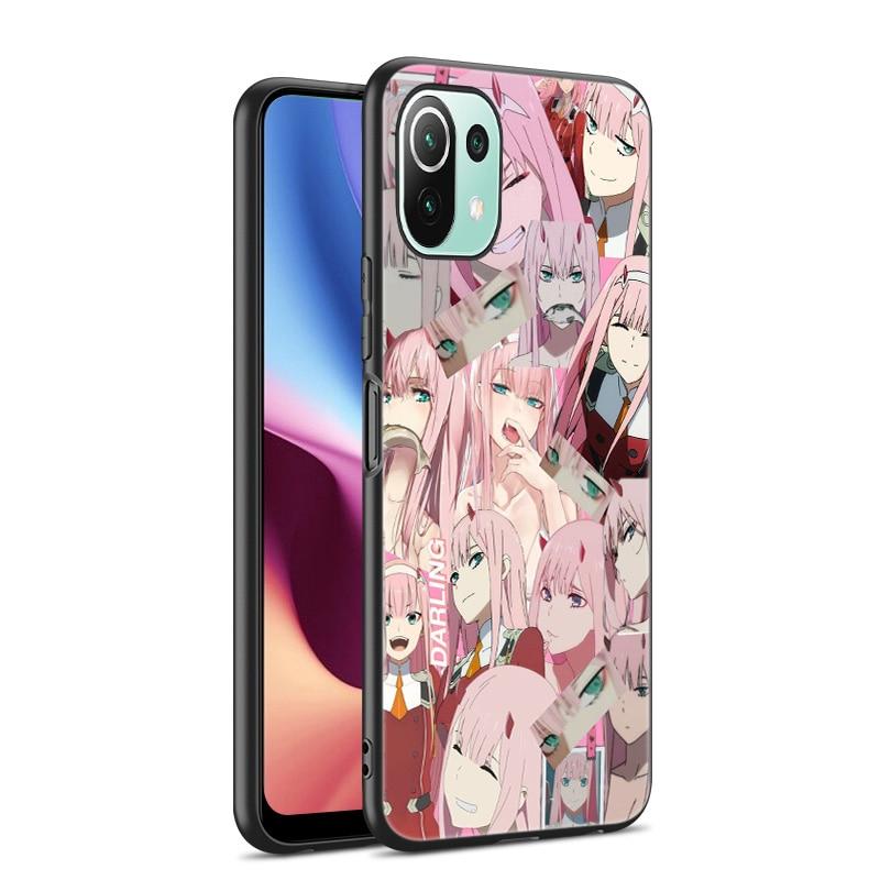 Zero Two Darling In the FranXX Anime Case For Xiaomi Mi 11 Lite NE 11i 10T 11T Pro A2 A3 Lite POCO F3 M3 M4 C31 X3 Pro NFC GT