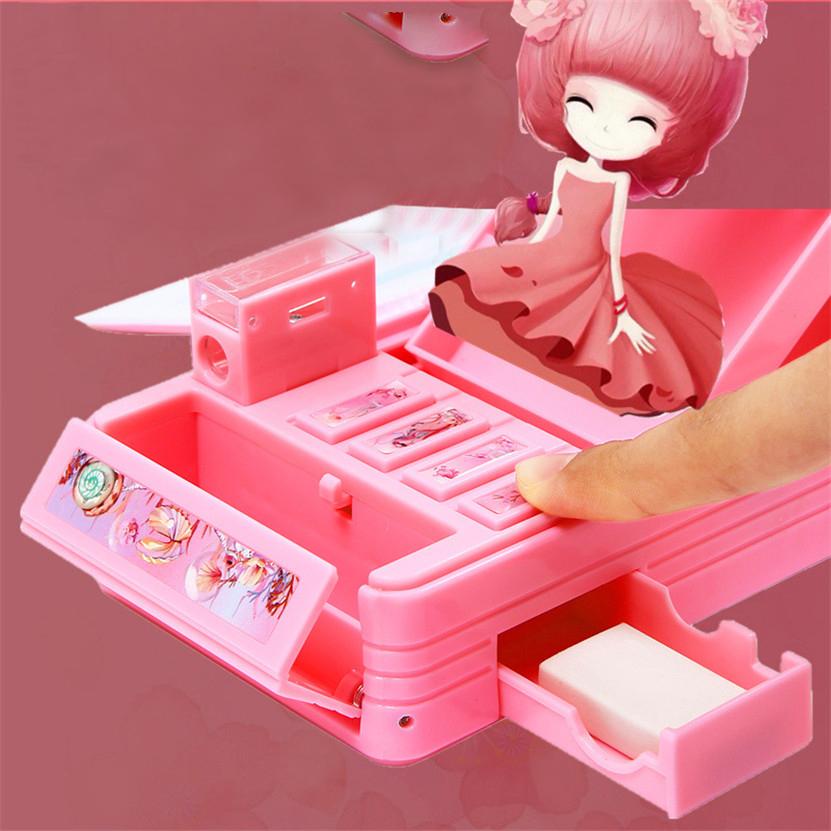 Pencil Case  Password Pen Case Unicorn Kawaii Pencilcases Multifunctional Pencil Box Korean School Stationery