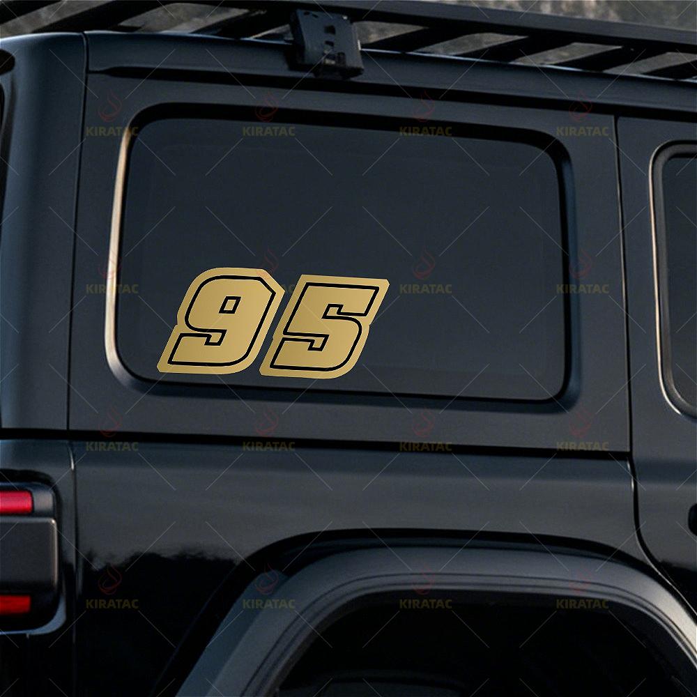 1pc Gold Motocycle Number Stickers Waterproof for Motobike Fuel Tank Fairing Helmet Car Windows Door Scooter Body Vinyl Decals
